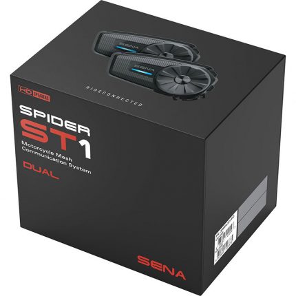 Sena Spider ST1 Ενδοεπικοινωνία Διπλή για Κράνος Μηχανής με Bluetooth