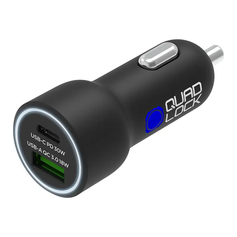 Αντάπορας Παροχής Ρεύματος Quad Lock 48W Dual Charger QLA-DCC-2