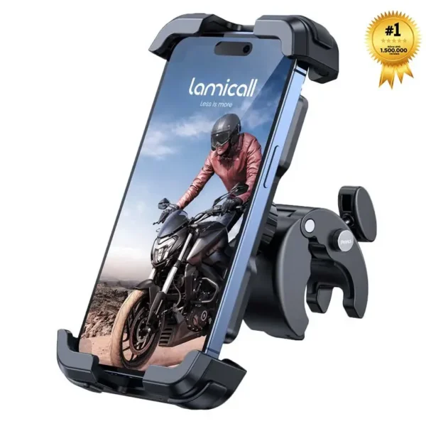 Lamicall BP07 Βάση Κινητού για Τιμόνι Μοτοσυκλέτας και Ποδηλάτου με Γρήγορο Κούμπωμα