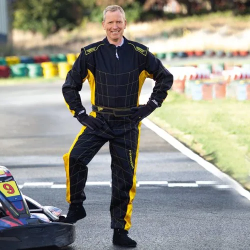 ΦΟΡΜΑ ΟΔΗΓΟΥ GO KART SPEED BARCELONA RS-2 ΜΑΥΡΟ ΚΙΤΡΙΝΟ ( GO KART CENTER )
