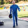 ΦΟΡΜΑ ΟΔΗΓΟΥ GO KART SPEED HOBBY BARCELONA RS-2 ΜΠΛΕ ΑΣΠΡΟ  (GO KART CENTER )
