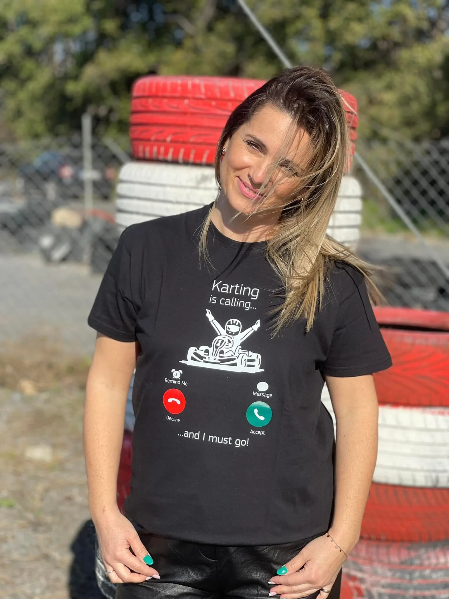 T-SHIRT " KARTING IS CALLING " ( GO KART CENTER ) T-SHIRT " KARTING IS CALLING " ( GO KART CENTER )