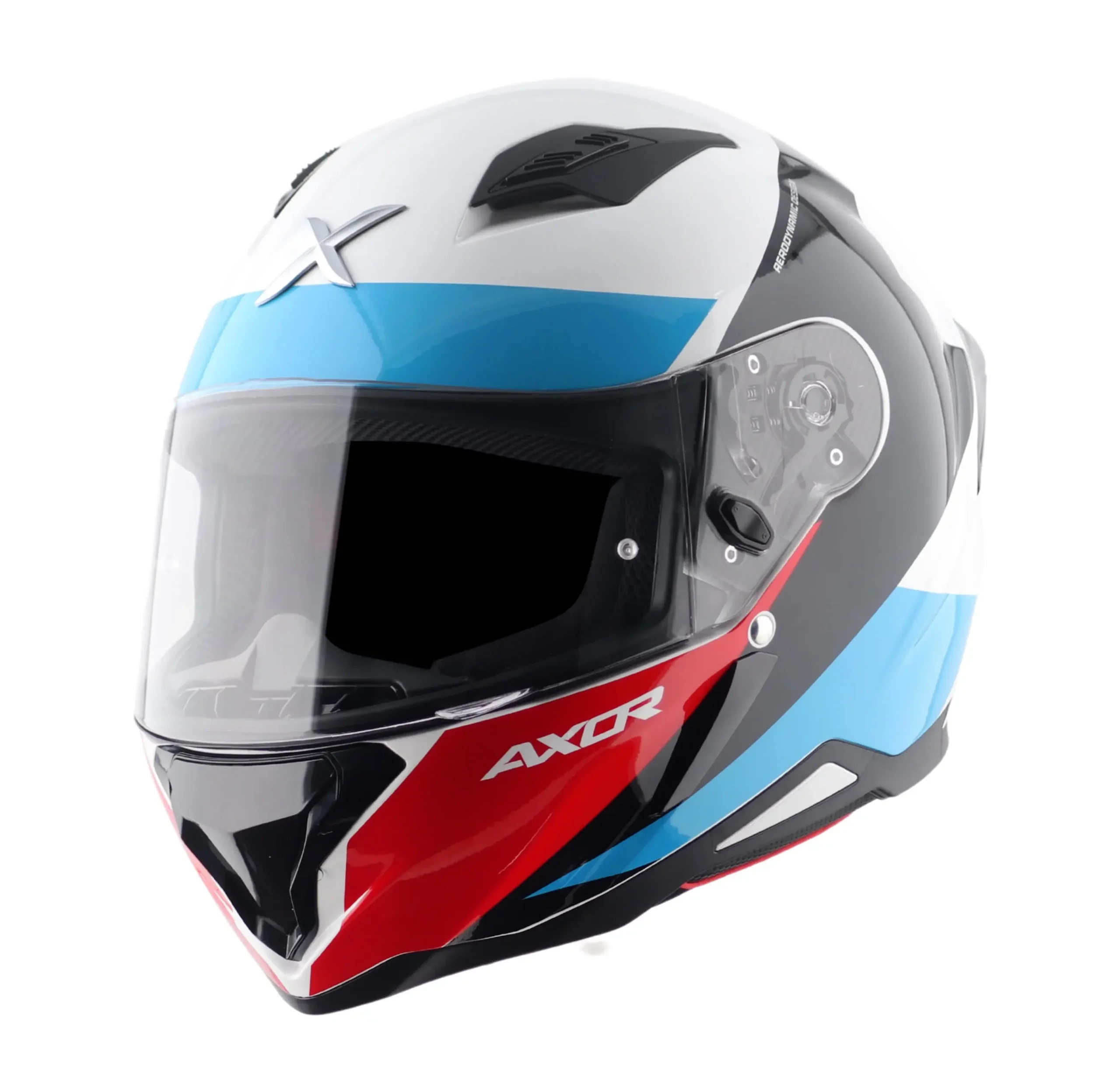 Κράνος Axor Hunter Turbo Άσπρο Κόκκινο