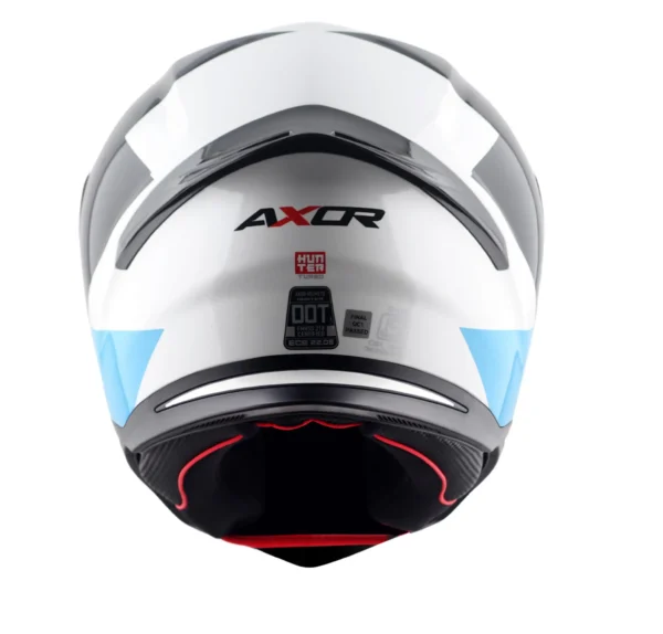 Κράνος Axor Hunter Turbo Άσπρο Κόκκινο