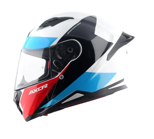 Κράνος Axor Hunter Turbo Άσπρο Κόκκινο