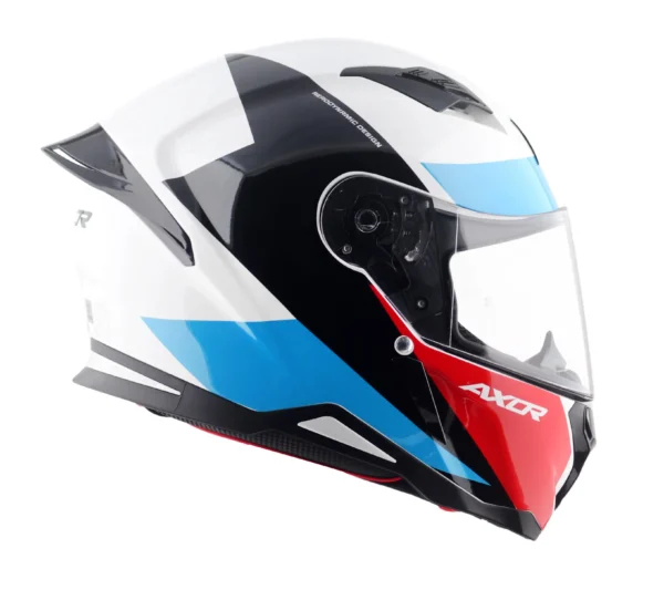 Κράνος Axor Hunter Turbo Άσπρο Κόκκινο