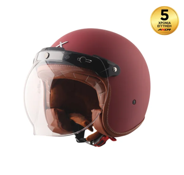 Κράνος Axor Retro Jet SC Dull Chestnut Red (DCR)