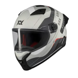 Κράνος Axxis Fenix ECE22.06 ORK C2 Άσπρο Γκρι Γυαλιστερό