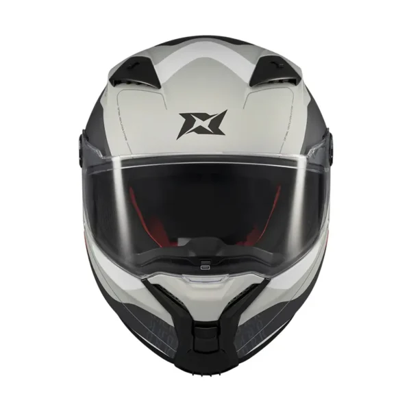 Κράνος Axxis Fenix ECE22.06 ORK C2 Άσπρο Γκρι Γυαλιστερό