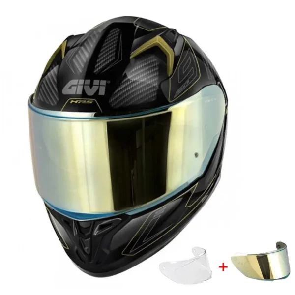 Κράνος Givi H50.9 Enigma μαύρο/τιτάνιο/χρυσό (ECE 22.06)+ pinlock + extra ζελατινα