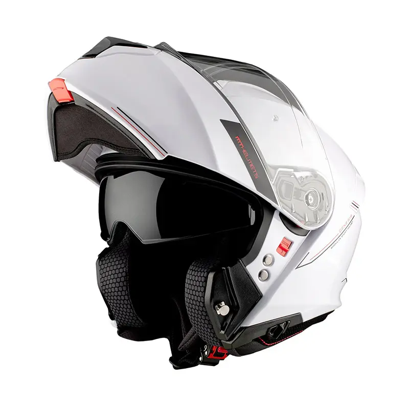 MT Genesis SV ECE 22.06 white gloss helmet