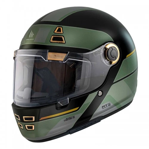 ΚΡΑΝΟΣ MT JARAMA  68TH C1 GLOSS ΧΑΚΙ ΠΡΑΣΙΝΟ ΜΑΥΡΟ ( ECE 22.06)
