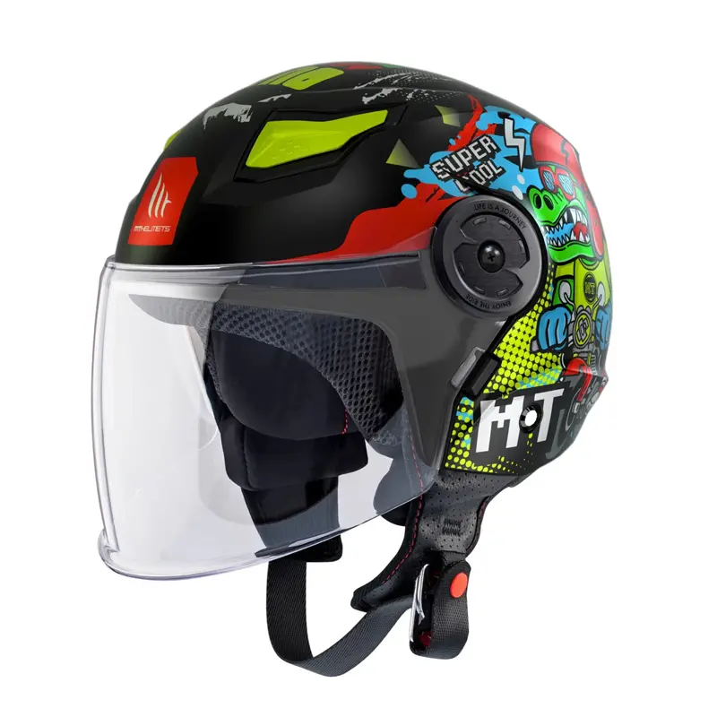 Κράνος MT Lite Dino Junior ECE 22.06 Α1 μαύρο matt