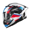 Κράνος MT Thunder 4 SV Luminence A7 άσπρο/κόκκινο/μπλε gloss