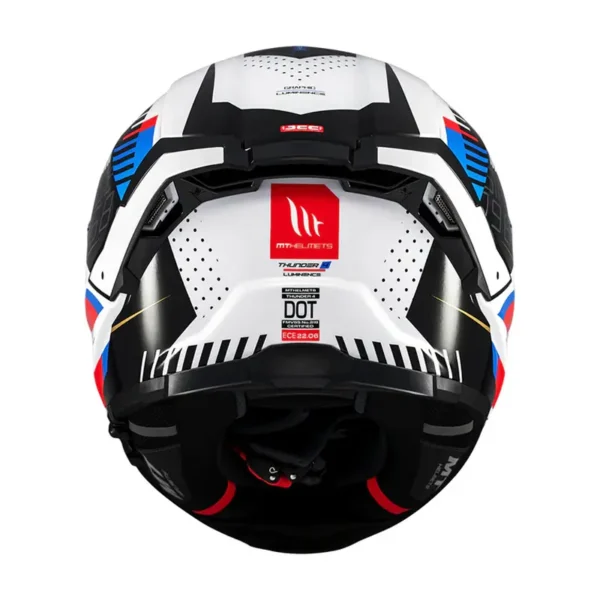 Κράνος MT Thunder 4 SV Luminence A7 άσπρο/κόκκινο/μπλε gloss