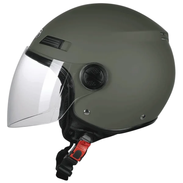Κράνος Pilot Fazer ECE 22.06 military πράσινο ματ