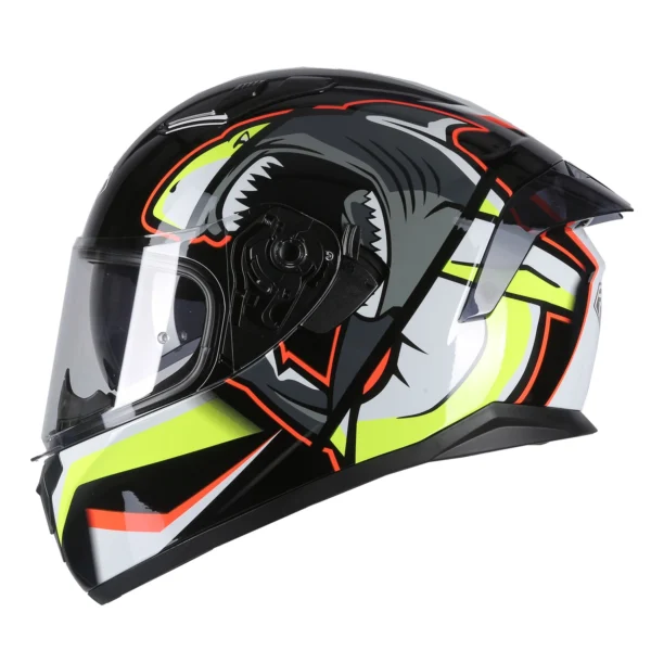 ΚΡΑΝΟΣ PILOT FIGHTER SV SHARK ΜΑΥΡΟ ΚΟΚΚΙΝΟ FLUO
