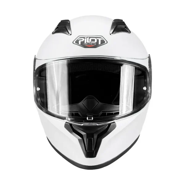 Κράνος Pilot Flex ECE 22.06 Άσπρο Πέρλα Γυαλιστερό - White Pearl Gloss