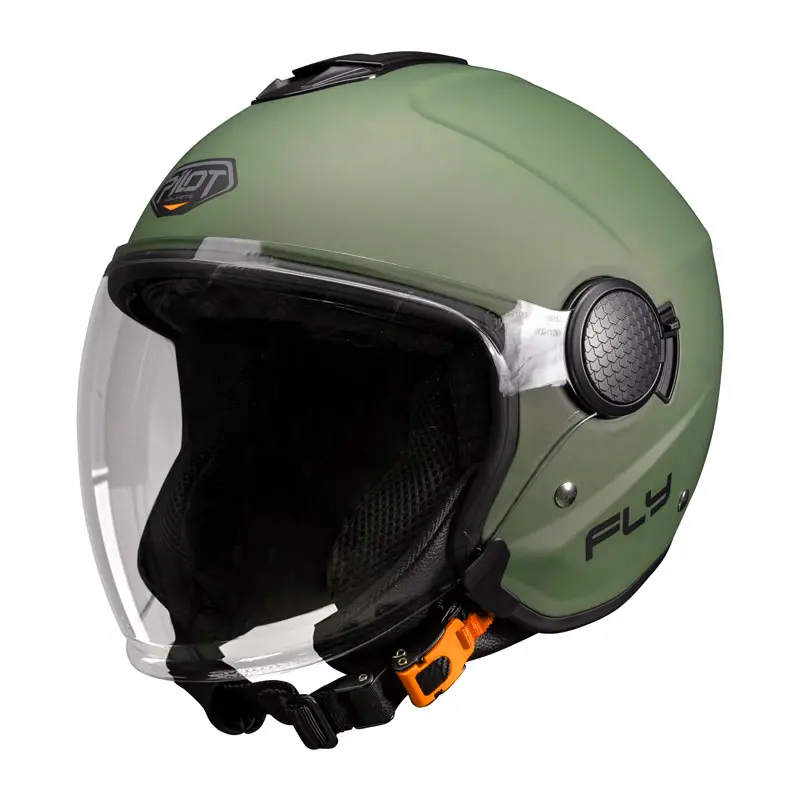 Κράνος Pilot Fly SV (ECE 22.06) military πράσινο ματ