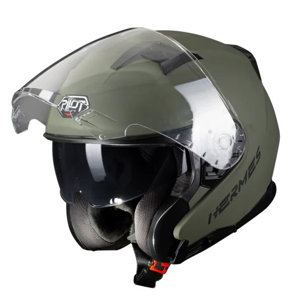 Κράνος Pilot Hermes SV military πράσινο ματ