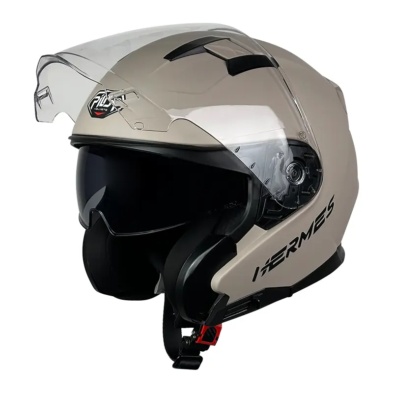 Pilot Hermes SV Special Edition Matte Mocha Helmet