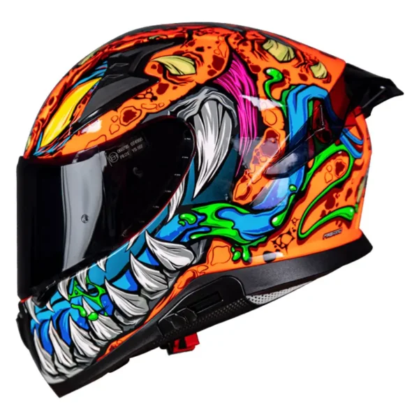 Pilot Snake SV ECE 22.06 Reptile-X fluo orange helmet + extra tinted visor