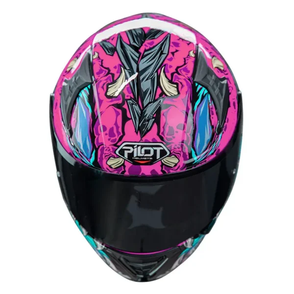 Κράνος Pilot Snake sv ECE 22.06 Reptile-X ροζ gloss + extra φυμέ ζελατίνα