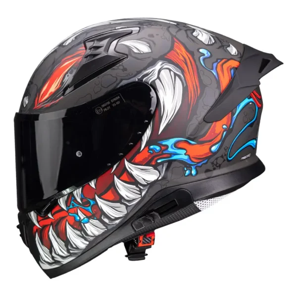 Κράνος Pilot Snake sv ECE 22.06 Reptile-X τιτάνιο ματ + extra φυμέ ζελατίνα