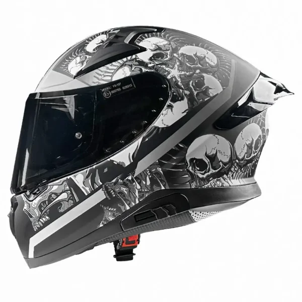 Κράνος Pilot Snake SV Skull Mat   ECE 22.06  + Extra Φυμέ Ζελατίνα