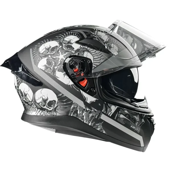 Κράνος Pilot Snake SV Skull Mat   ECE 22.06  + Extra Φυμέ Ζελατίνα