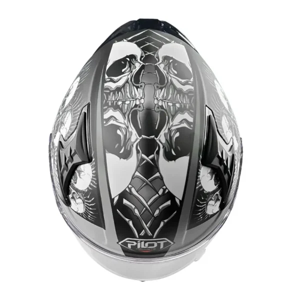 Κράνος Pilot Snake SV Skull Mat   ECE 22.06  + Extra Φυμέ Ζελατίνα