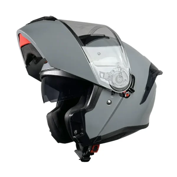 Κράνος Pilot Zero SV Flip-Up με Sunvisor nardo γκρι gloss