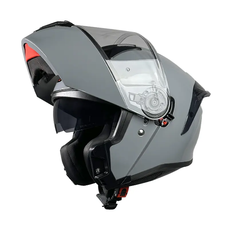 Κράνος Pilot Zero SV Flip-Up με Sunvisor nardo γκρι gloss