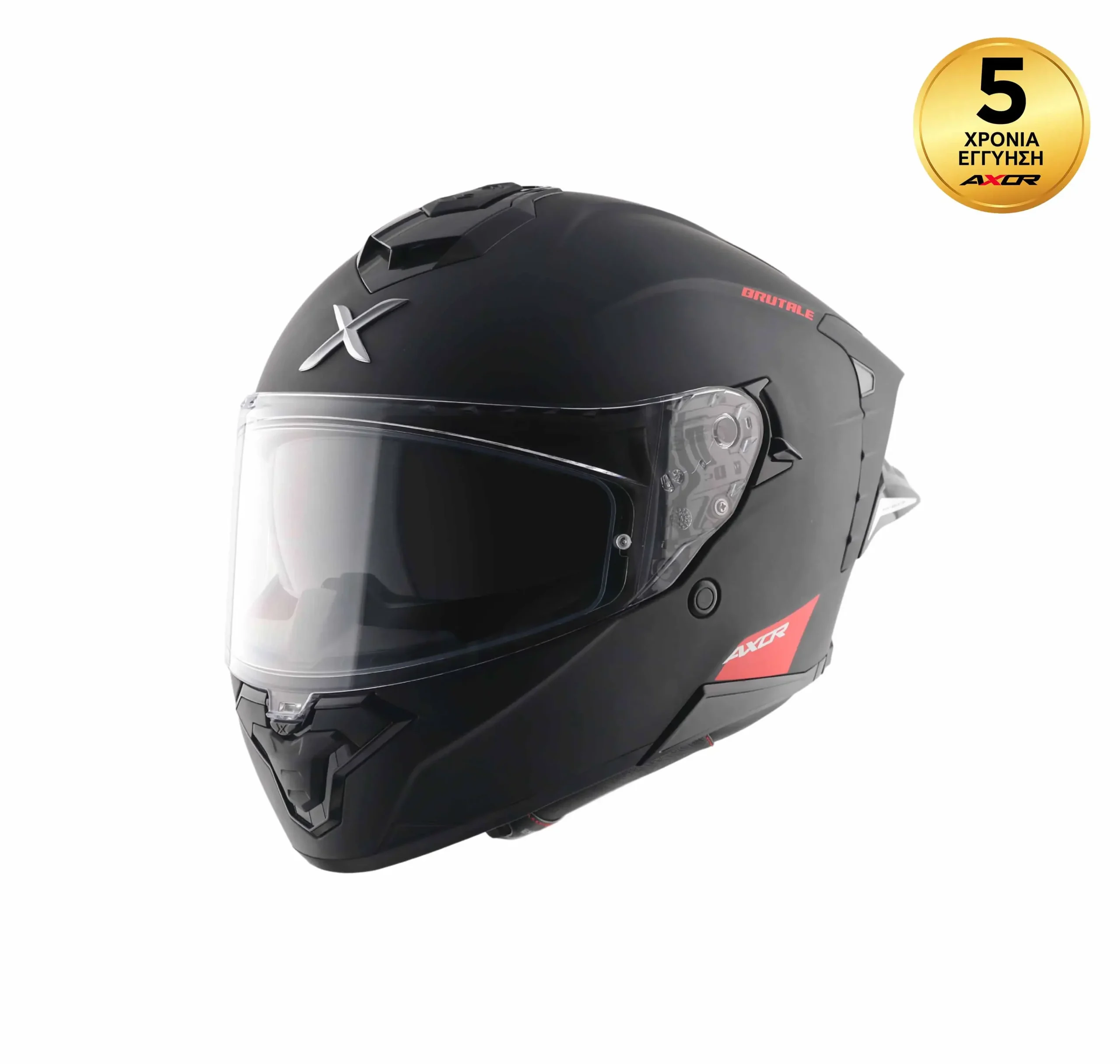 Κράνος AXOR BRUTALE Solid Color Dual Spoiler Black