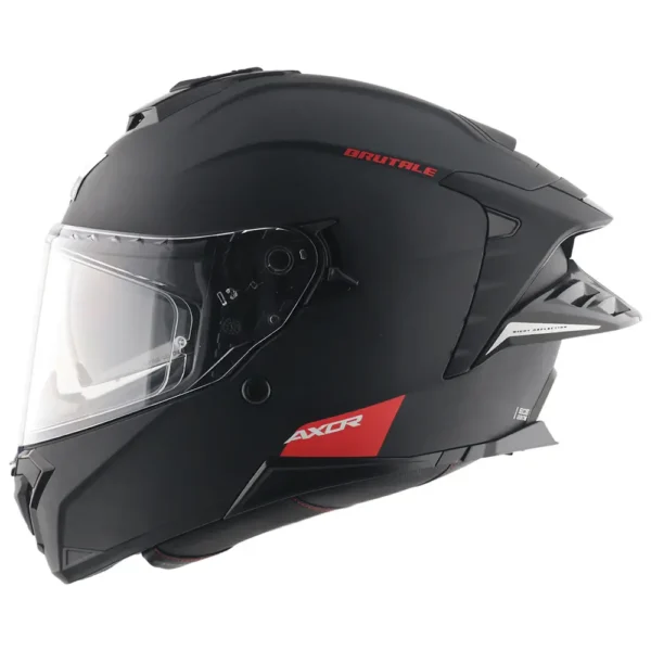 Κράνος  AXOR BRUTALE Solid Color  Dual Spoiler Black