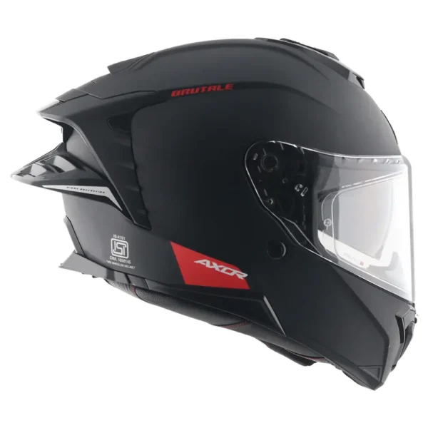Κράνος  AXOR BRUTALE Solid Color  Dual Spoiler Black