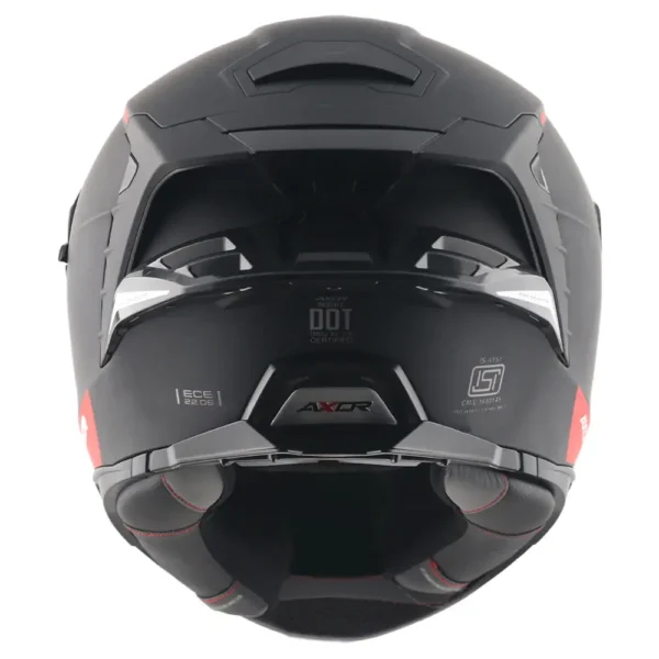 Κράνος  AXOR BRUTALE Solid Color  Dual Spoiler Black