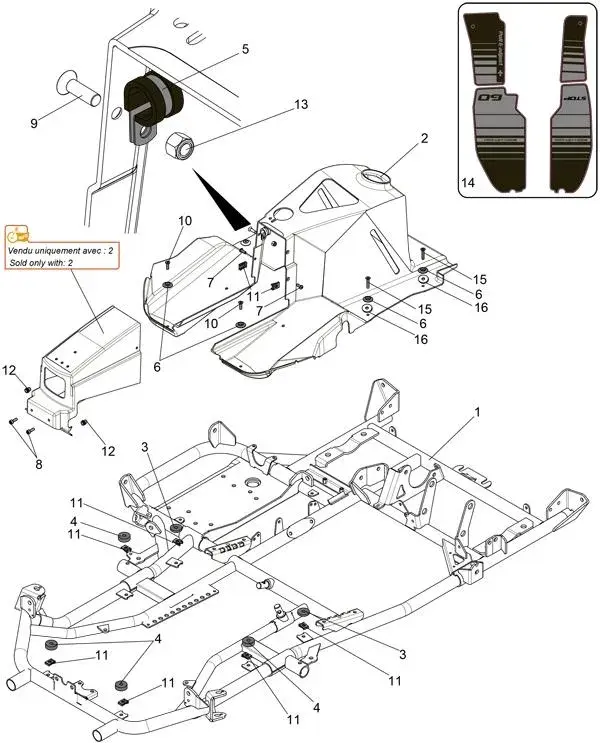 Πλαστικό Δάπεδο Μαύρο για SODI RT10 / RT10V2 / RT8V2 / RX8 / SR5