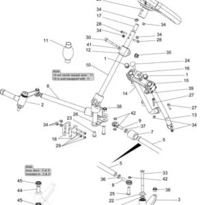 Ψαλίδι δεξιό -  FUN RIGHT STUB AXLE 20 BALL 10 (H-7MM)