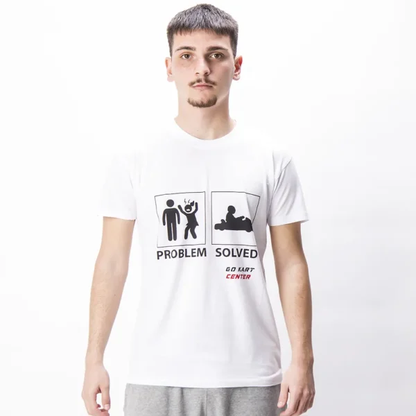 T-SHIRT " PROBLEM SOLVED " ( GO KART CENTER )