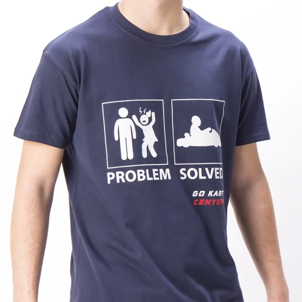 T-SHIRT " PROBLEM SOLVED " ( GO KART CENTER )