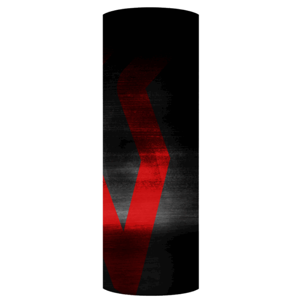 ΦΟΥΛΑΡΙ NORDCODE_ TUBE NECK 4 LOGO ΜΑΥΡΟ ΚΟΚΚΙΝΟ