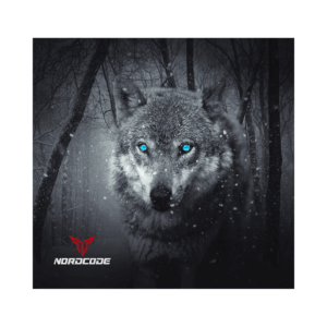 ΦΟΥΛΑΡΙ NORDCODE_ TUBE NECK 12 WOLF ΜΑΥΡΟ / ΓΚΡΙ