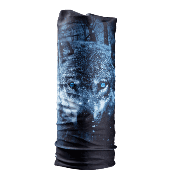 ΦΟΥΛΑΡΙ NORDCODE_ TUBE NECK 12 WOLF ΜΑΥΡΟ / ΓΚΡΙ