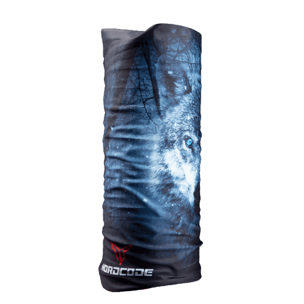 ΦΟΥΛΑΡΙ NORDCODE_ TUBE NECK 12 WOLF ΜΑΥΡΟ / ΓΚΡΙ