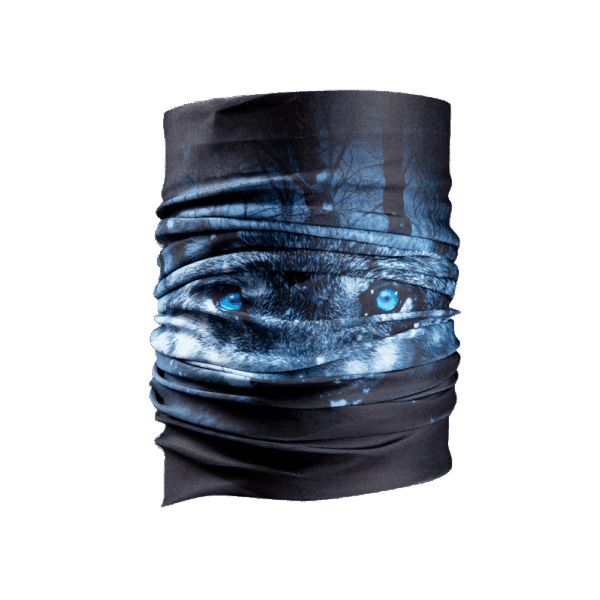 ΦΟΥΛΑΡΙ NORDCODE_ TUBE NECK 12 WOLF ΜΑΥΡΟ / ΓΚΡΙ