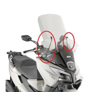 ΒΑΣΕΙΣ ΠΑΡΜΠΡΙΖ D6115KIT_X-TOWN 123-300'20 KYMCO GIVI
