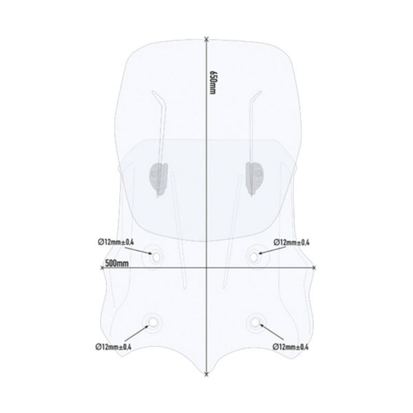ΖΕΛΑΤΙΝΑ GIVI AF8203B AIRFLOW MOTO GUZZI V85 TT '19