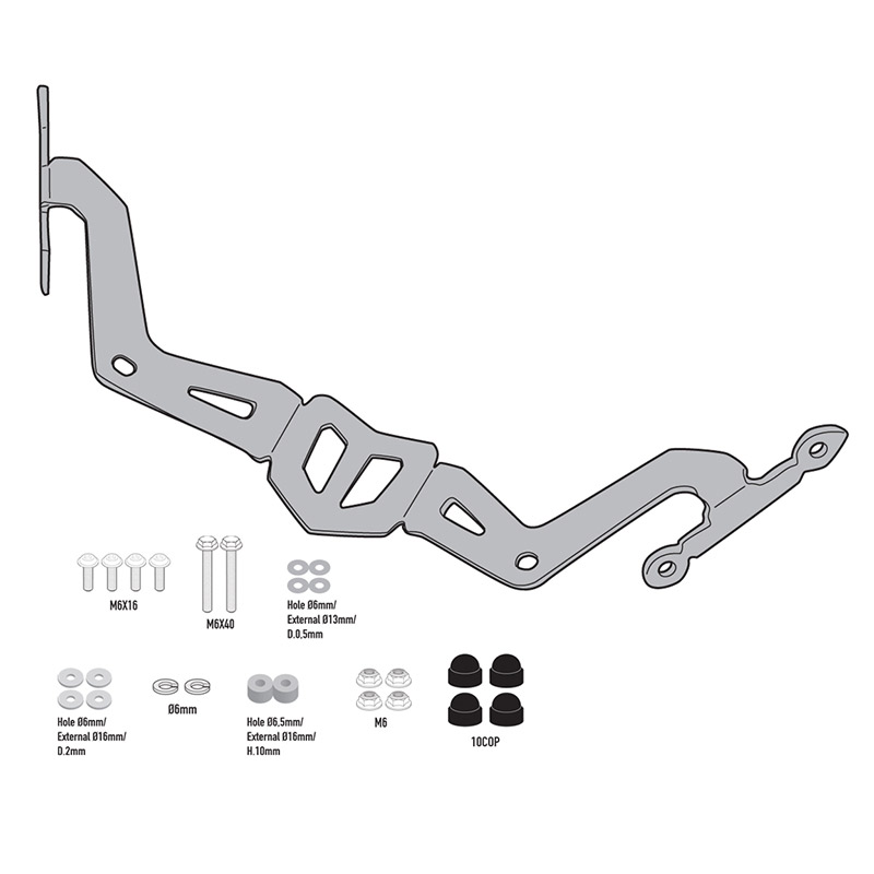 ΚΙΤ ΖΕΛΑΤΙΝΑΣ A2151A Z 650-Z900 (20) KAW / MT-03 321 (20) YAM GIVI