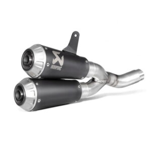 ΤΕΛΙΚΑ AKRAPOVIC OPEN ROUND BLACK _ S-D8SO4-CUBTBL / 1 _ DUCATI MONSTER 797 '17-20 / SCRAMBLER CAFE RAC